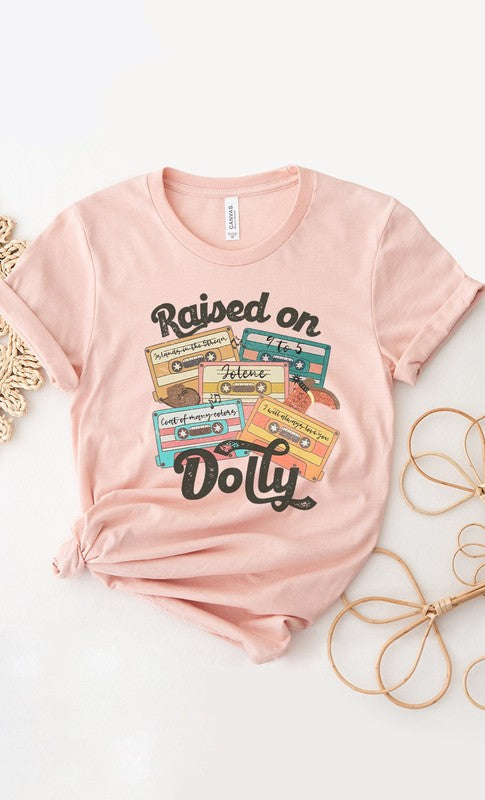 Raised On Dolly Cassette PLUS SIZE Graphic Tee