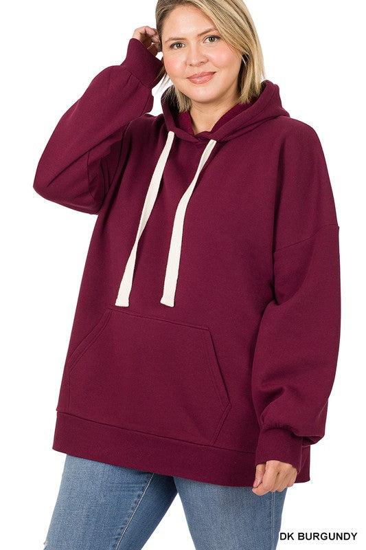 PLUS OVERSIZED HOODIE LONGLINE SWEATSHIRT