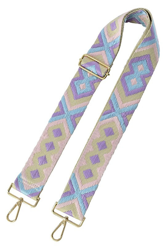 2 Inch Wide Aztec Tribal Pattern Guitar Strap