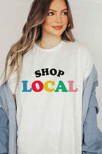 SHOP LOCAL TEE PLUS SIZE