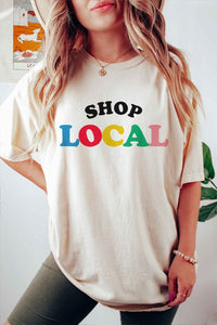 SHOP LOCAL TEE PLUS SIZE