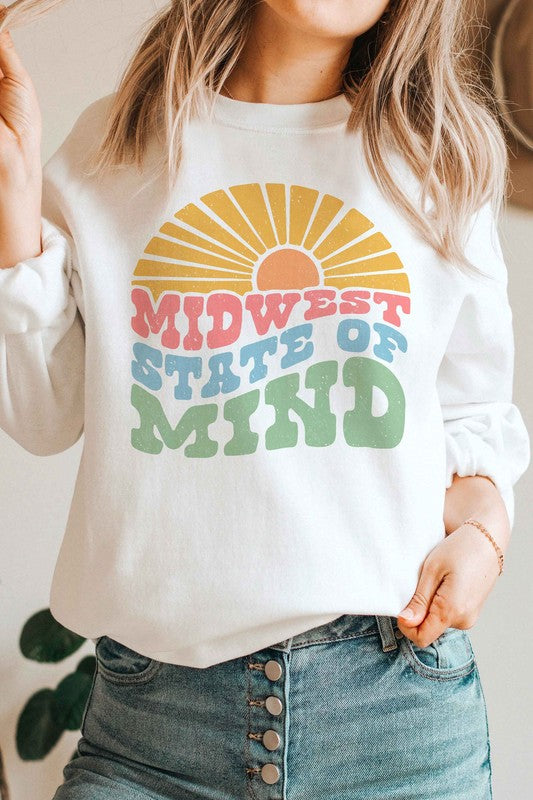 Plus Size- Midwest State Of Mind Sweatshirt