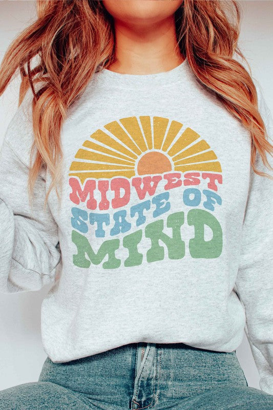 Plus Size- Midwest State Of Mind Sweatshirt