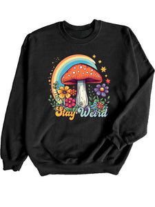 Stay Weird Crewneck Graphic Sweatshirt