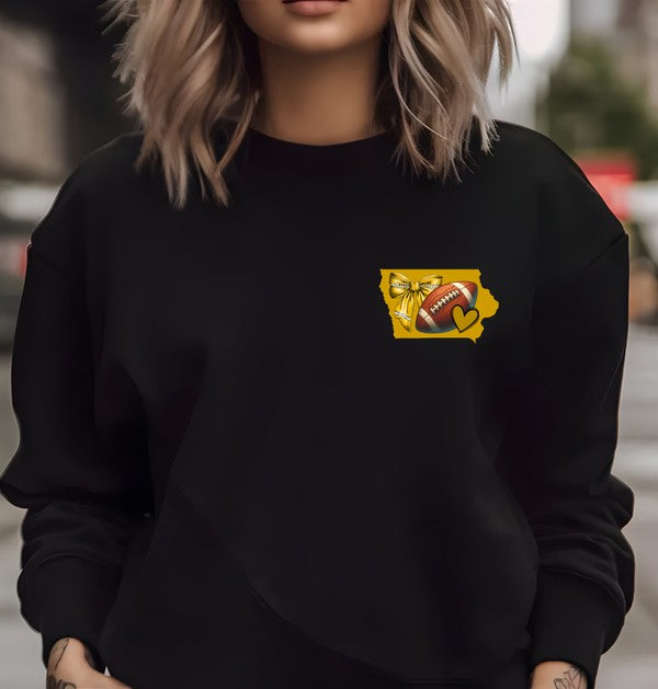 IOWA Coquette Football Sweatshirt