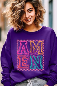 Amen Coquette Bow Graphic Sweatshirt